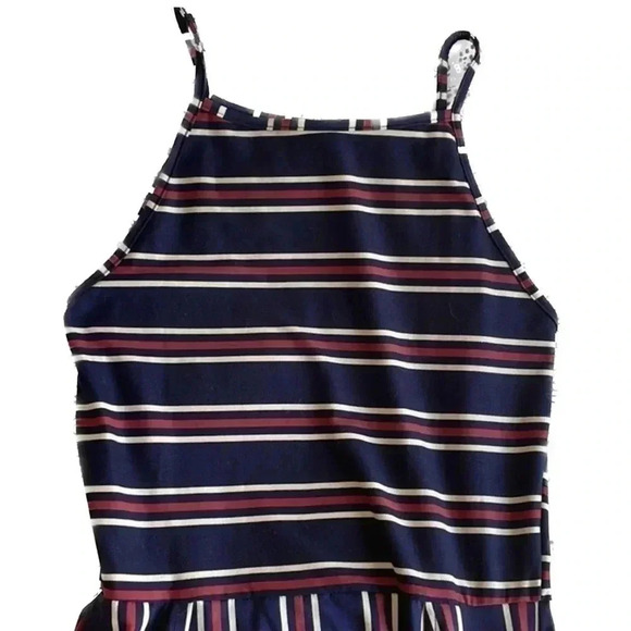 Anthropologie caution to the wind Halter top midi slit dress sz medium - Picture 2 of 6